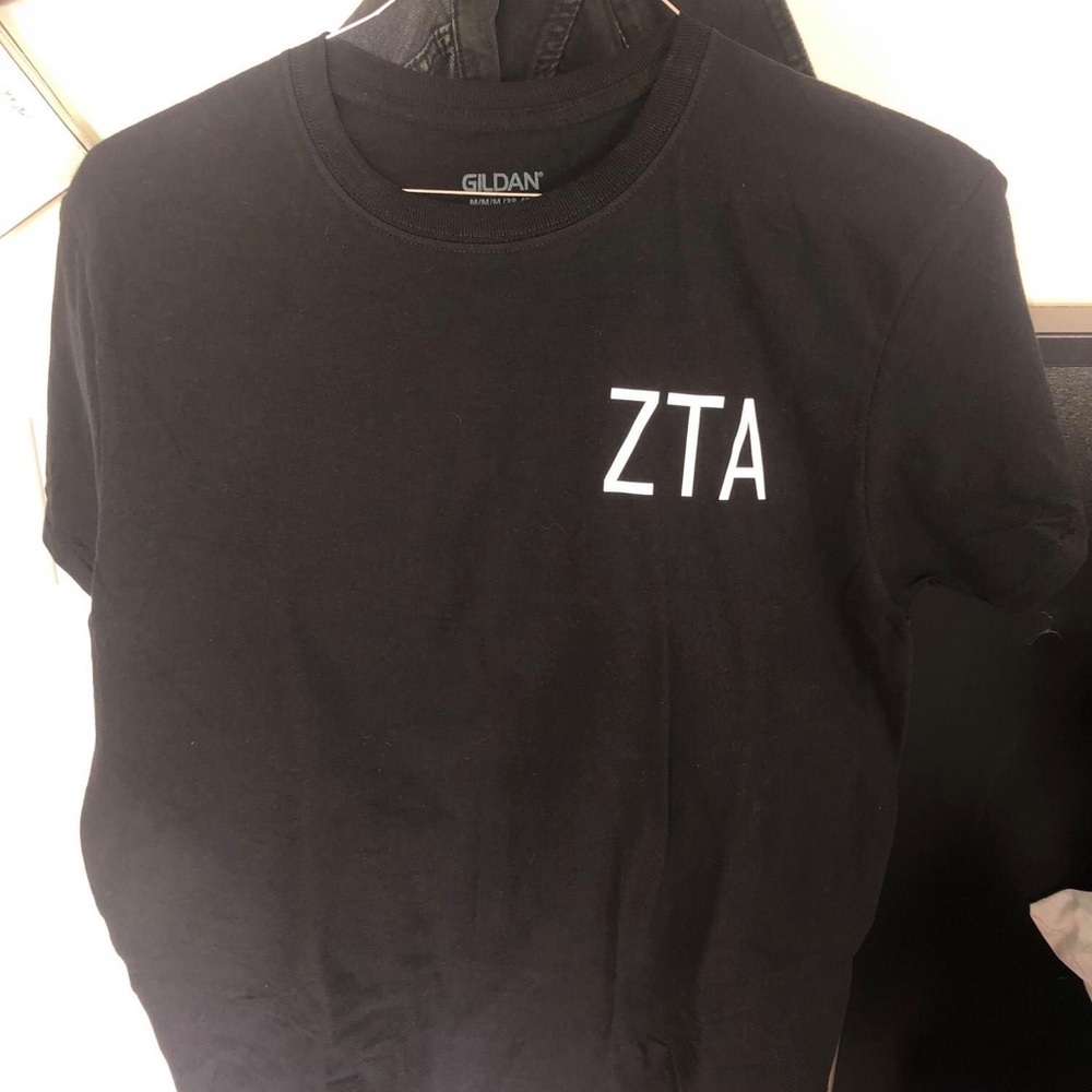 Zeta Tau Alpha short sleeve black shirt